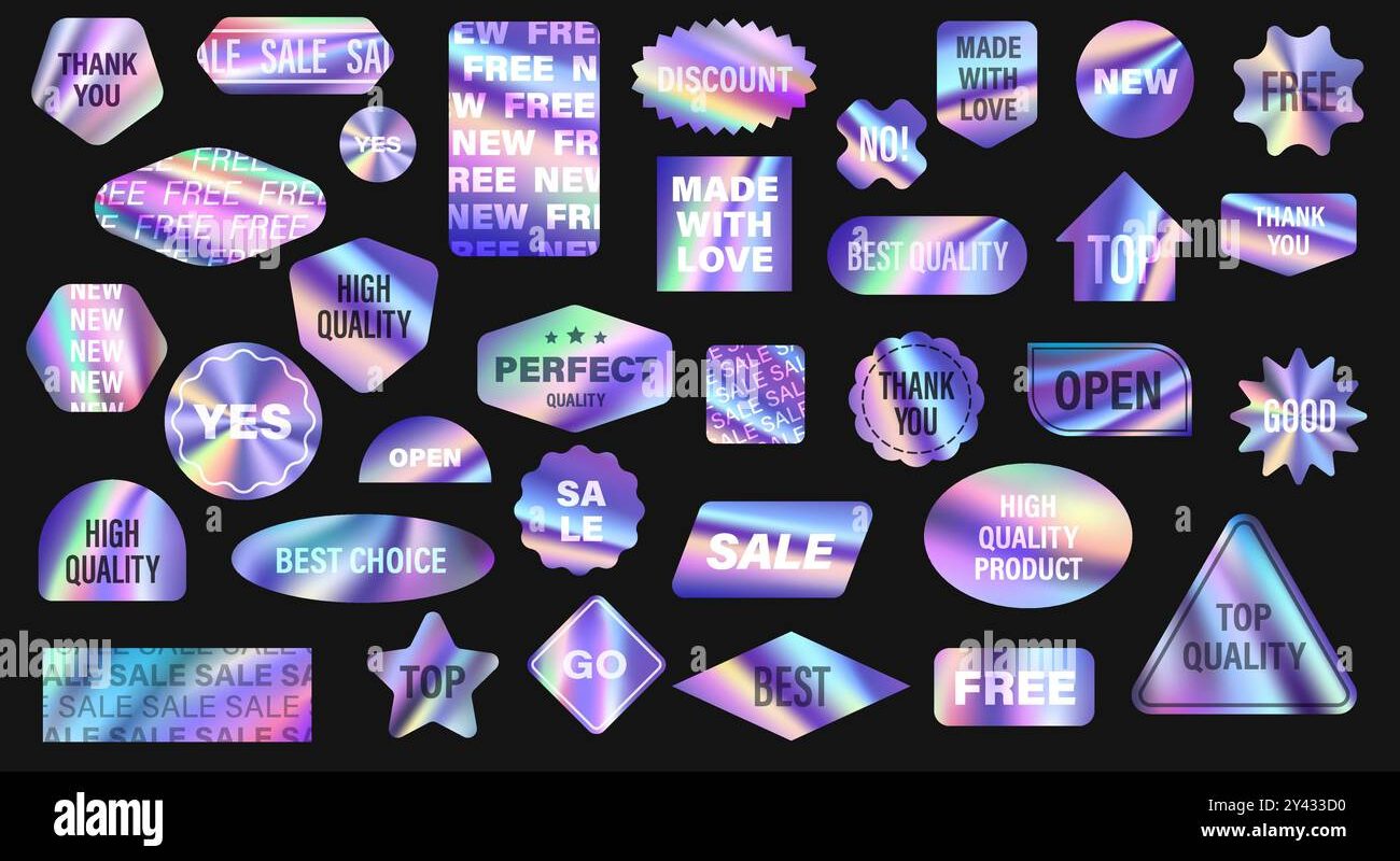 Custom Holographic Stickers: Premium Shine Branding Solution